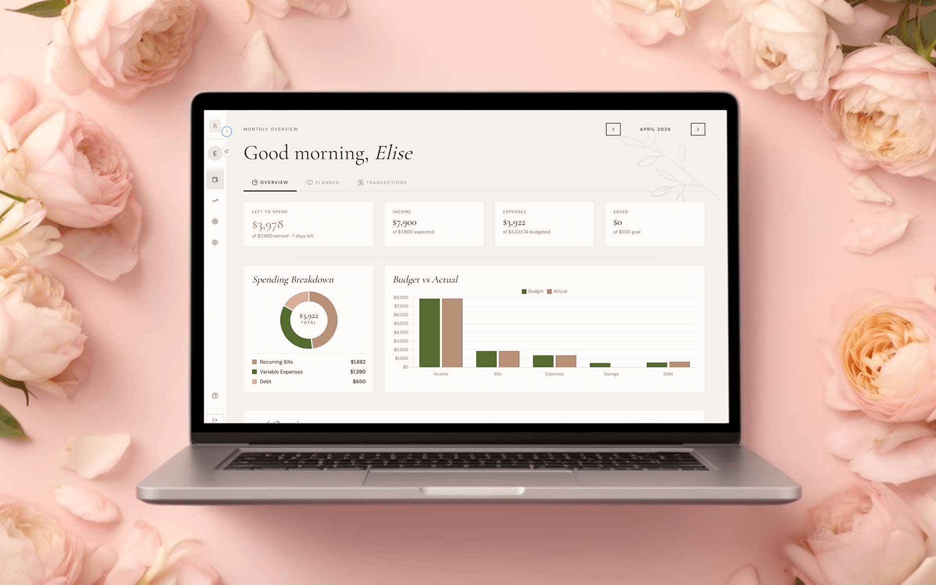 Balancerie Budget Planner